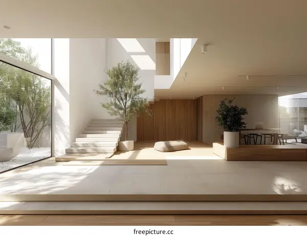 Bright and Airy Modern House Interior