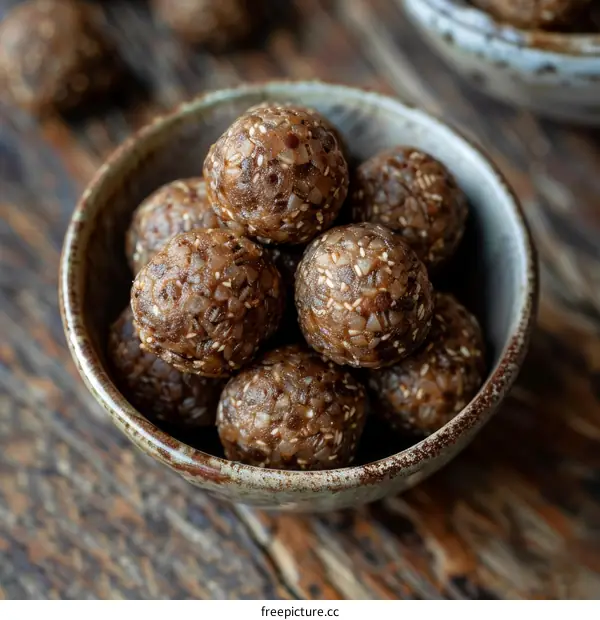 Homemade healthy no bake protein balls