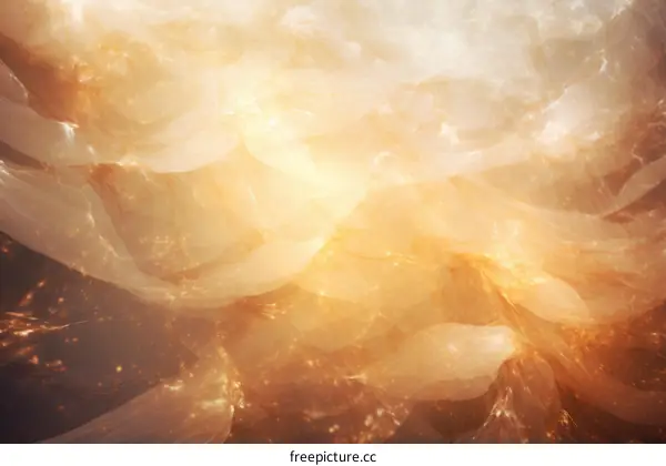 Golden Nebula: Fractal Art in Space