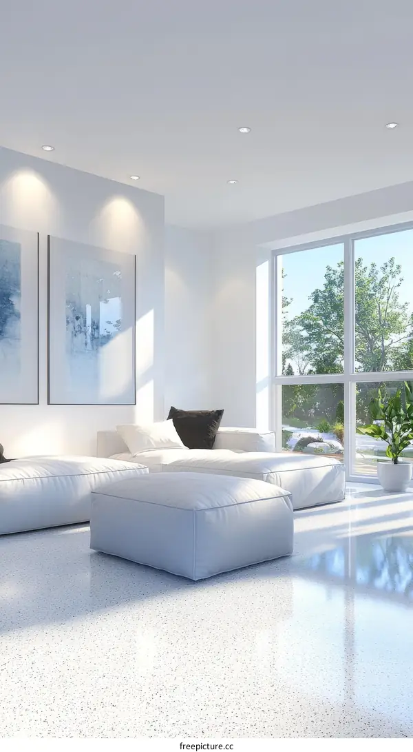 Modern Minimalist Living Room Interior Design