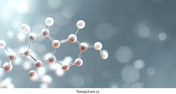 3D Molecular Structure Illustration