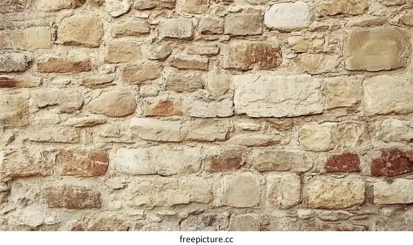 Aged Stone Wall Texture Background