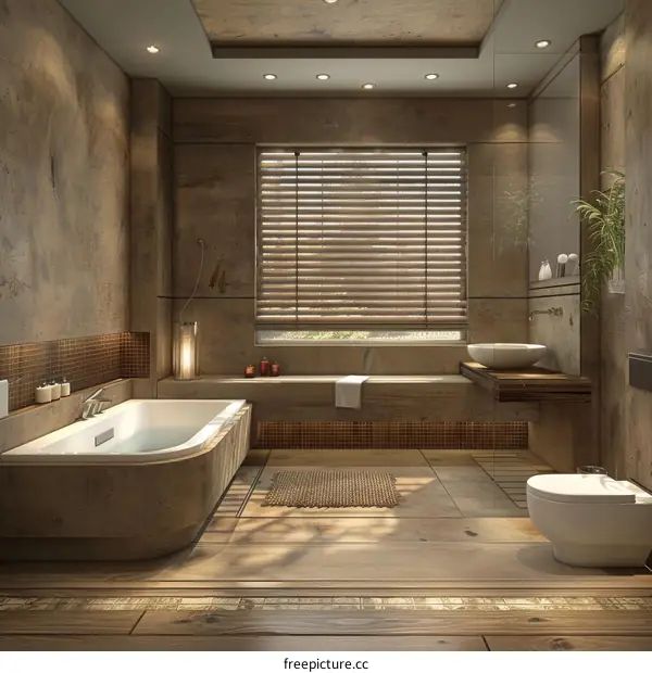 Modern Rustic Bathroom Interior Design