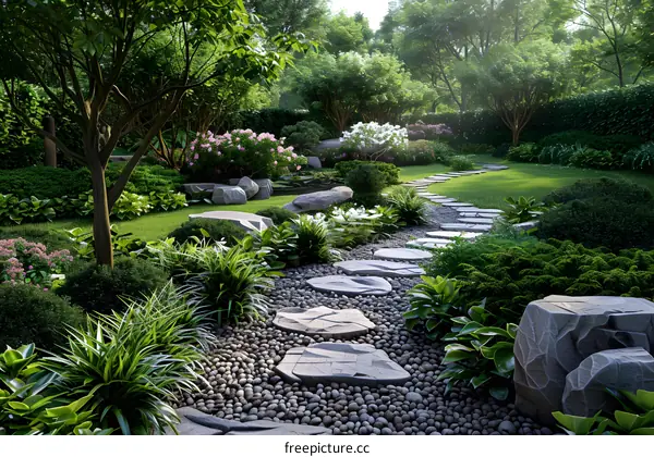 Garden landscape design renderings