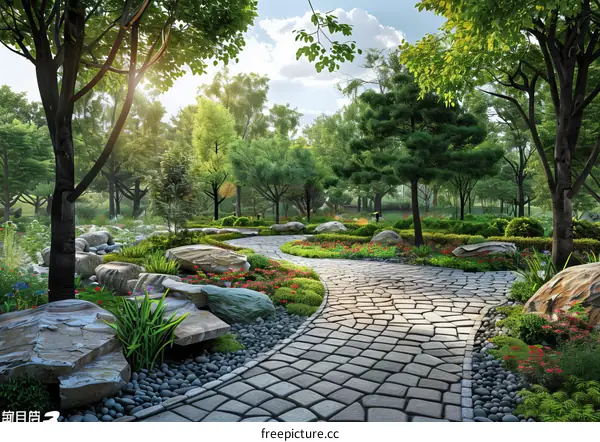 Landscape Architecture Design Rendering