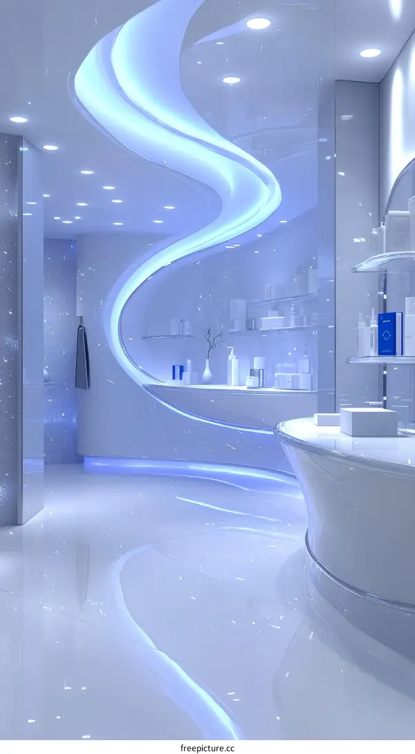 Modern Futuristic Spa Interior Design