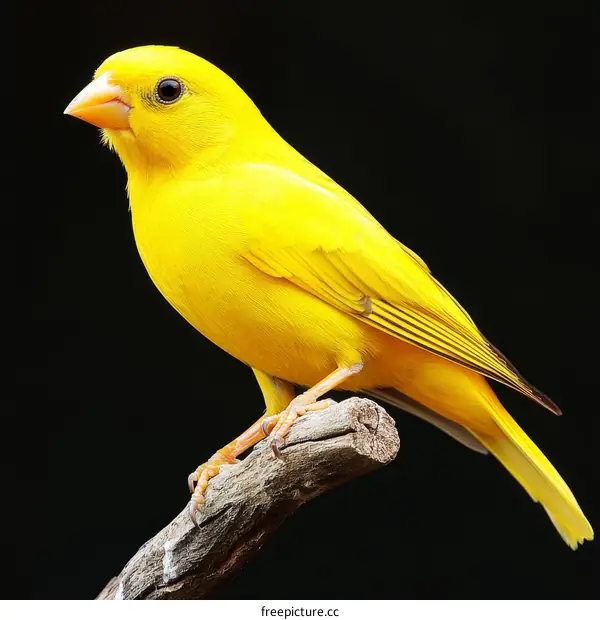 Close-up of a Vibrant Yellow Bird