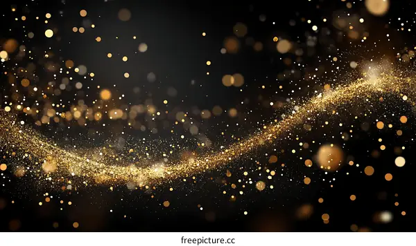 Golden Glitter Abstract Background Design