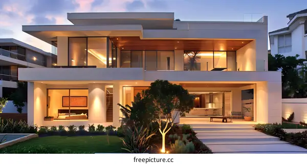 Modern Luxury Home with Stunning Exterior Design