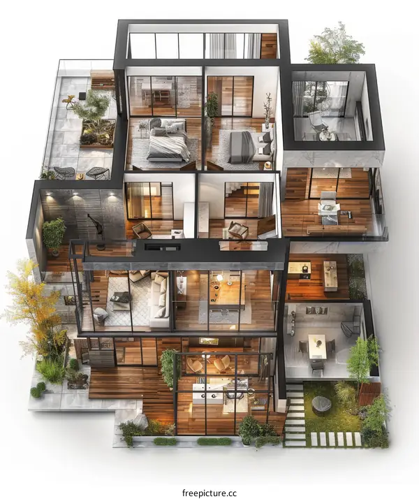 Modern Architectural Design Plan of a House