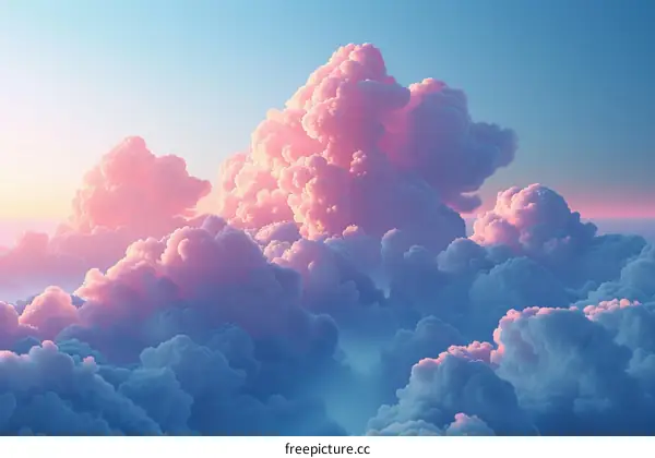 Celestial Cloudscape at Sunset