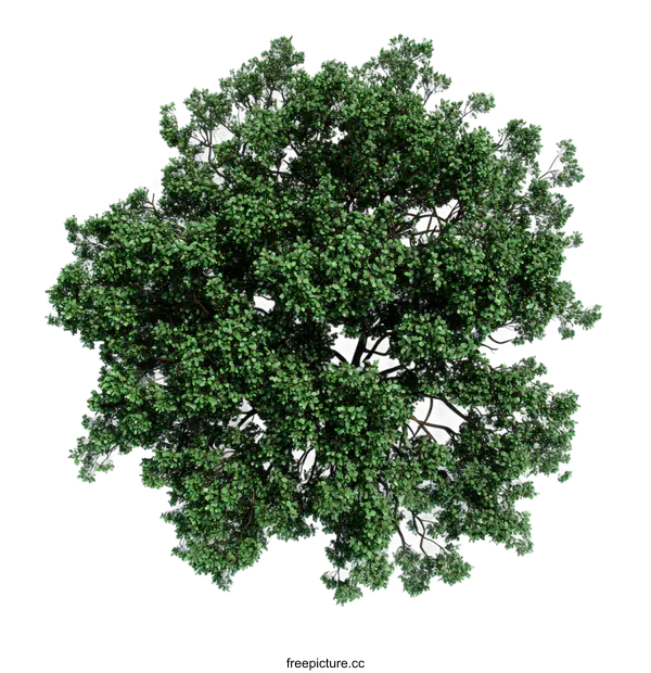 [Transparent Background PNG]Full View of a Lush Green Tree Top