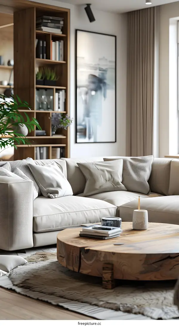 Modern minimalist living room