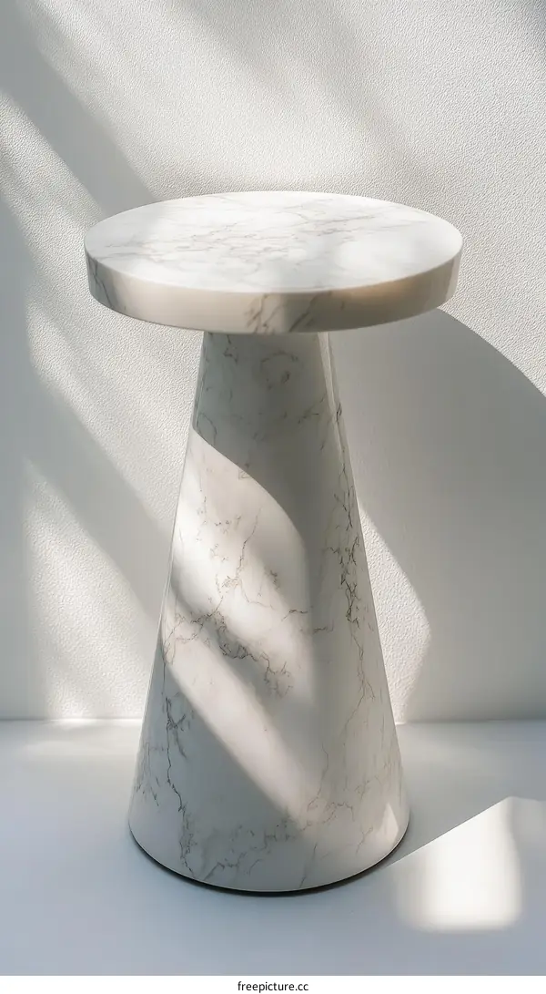 Modern Minimalist Marble Side Table