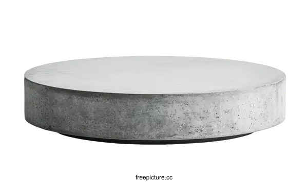 [Transparent Background PNG]Modern Concrete Round Coffee Table