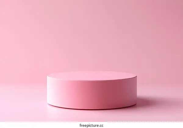 Pink Cylindrical Display Platform