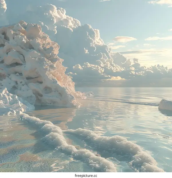 Colossal, Clear Iceberg Floating Serenely