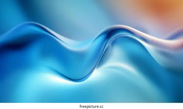 Abstract Blue Liquid Wave Pattern Design
