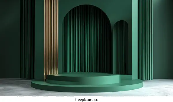 Emerald Green Modern Product Showcase