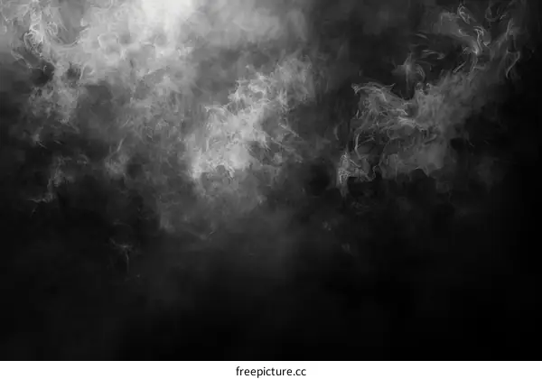 Smoke Cloud on Dark Background