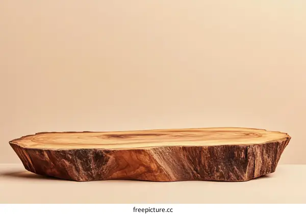 Natural Wood Slice Display Surface