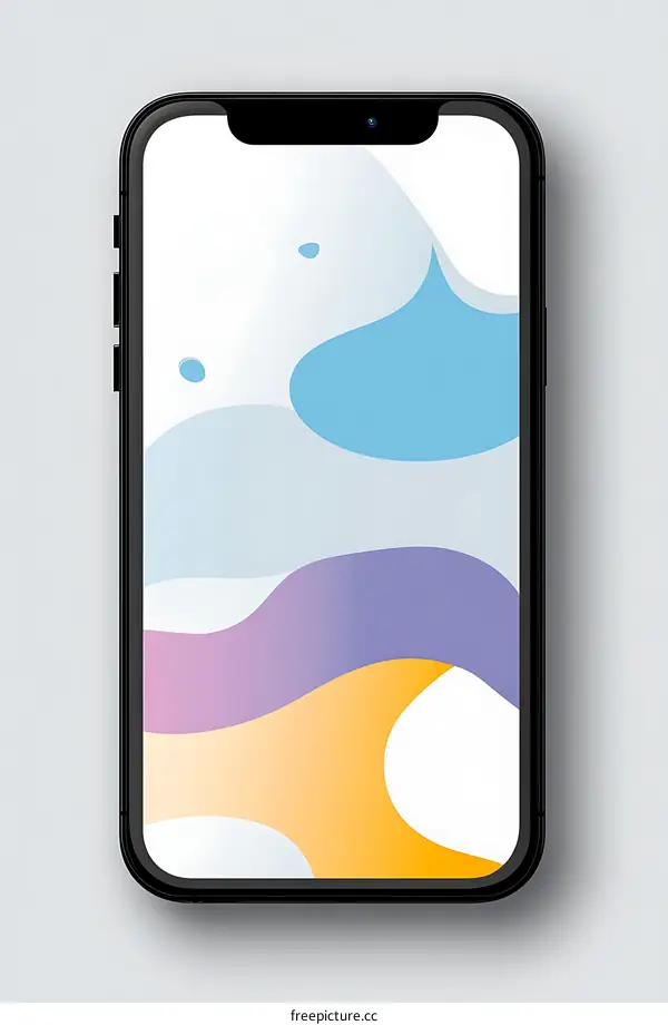 Abstract Colorful Mobile Phone Background Design