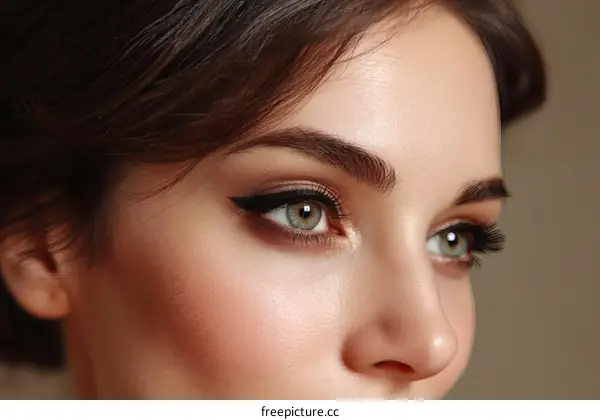 Close-up Beauty Makeup Detail