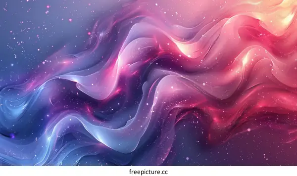 Colorful Abstract Art Print with Soft Blends