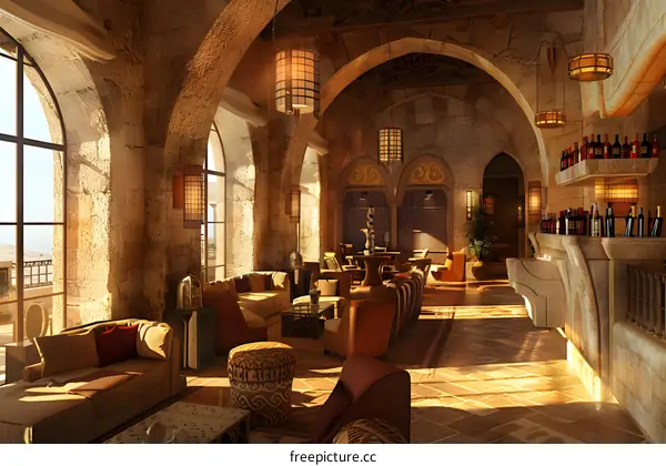 Interior Design Of A Moroccan Style Lounge