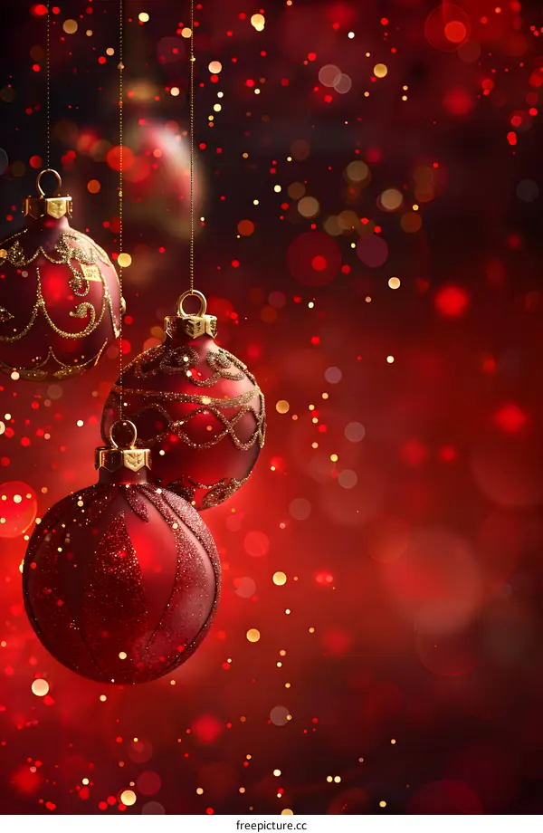 Red Christmas decorations