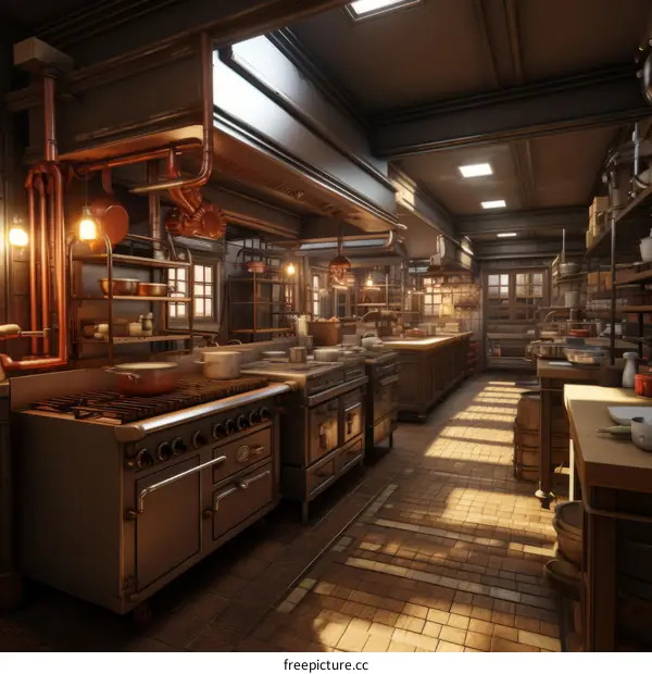 retro kitchen interior design