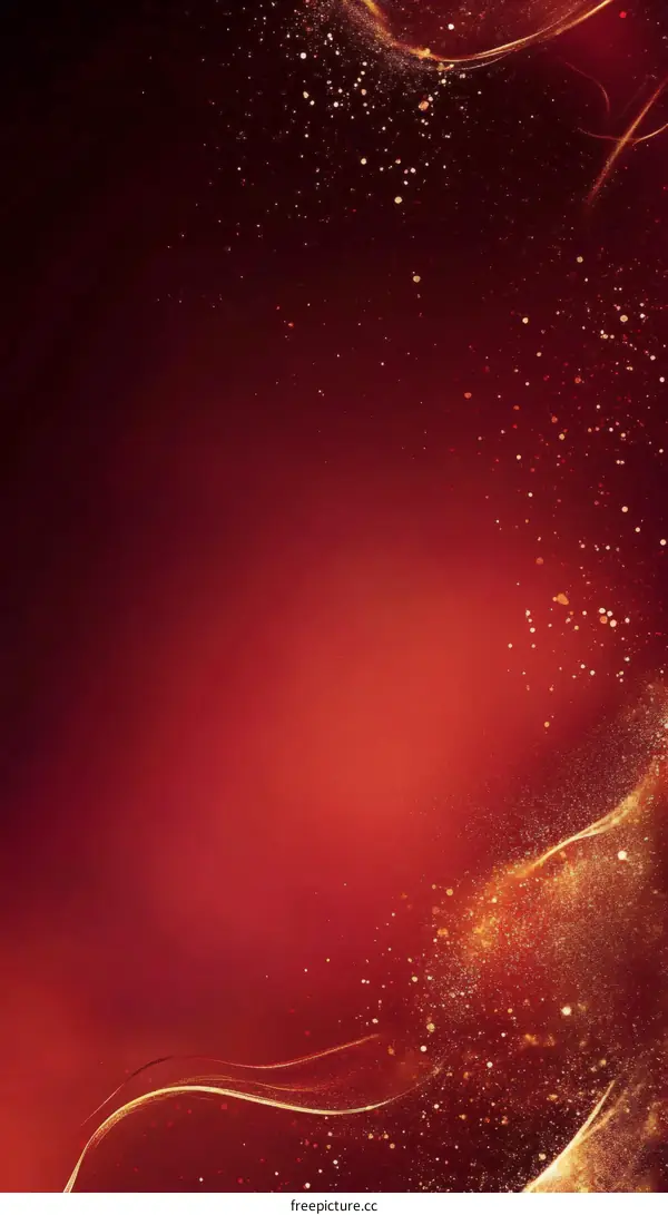 Abstract Red and Gold Background Design