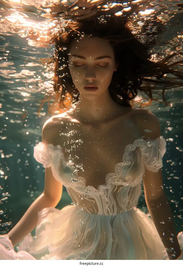 Portrait of a Woman in Water