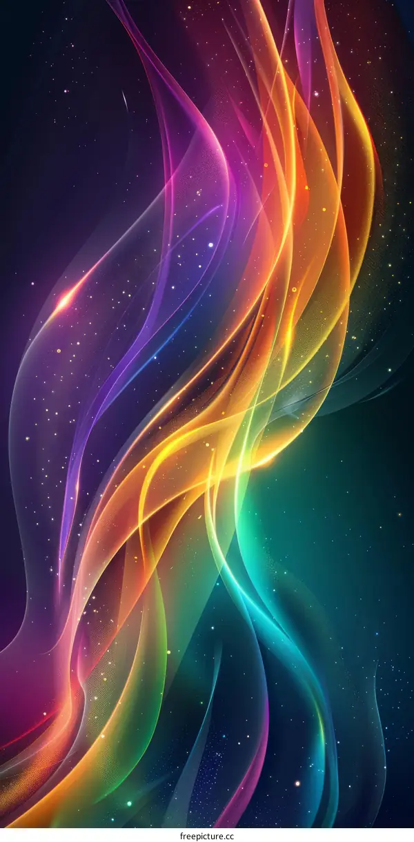 Cosmic Symphony: A Colorful Nebula