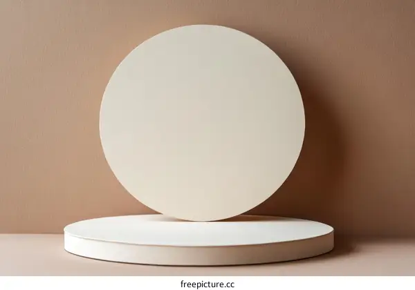 Modern Minimalist Geometric Display Platform