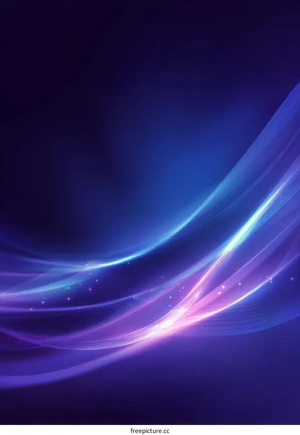 Abstract Colorful Light Waves Background Design