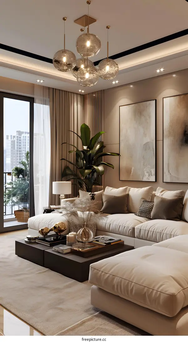 Modern minimalist living room