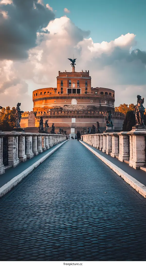 The Colosseum, Italy in the Sunset