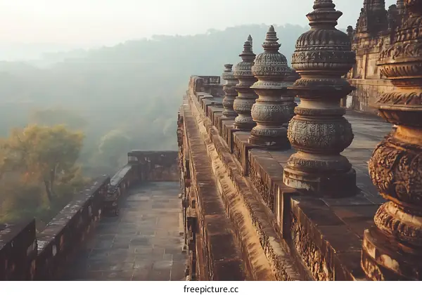 Ancient Stone Structure With Ornate Detailing