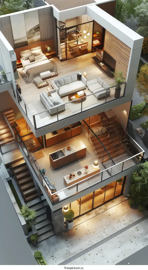 Modern Duplex Apartment Interior Design