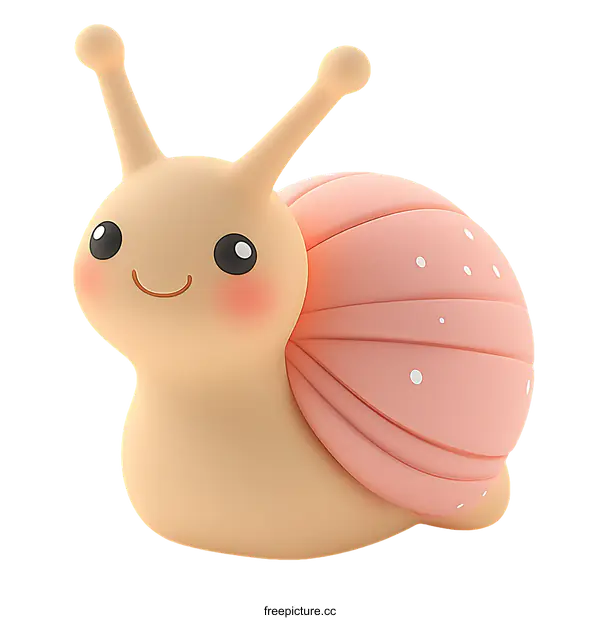 [Transparent Background PNG]Cute Cartoon Snail Illustration
