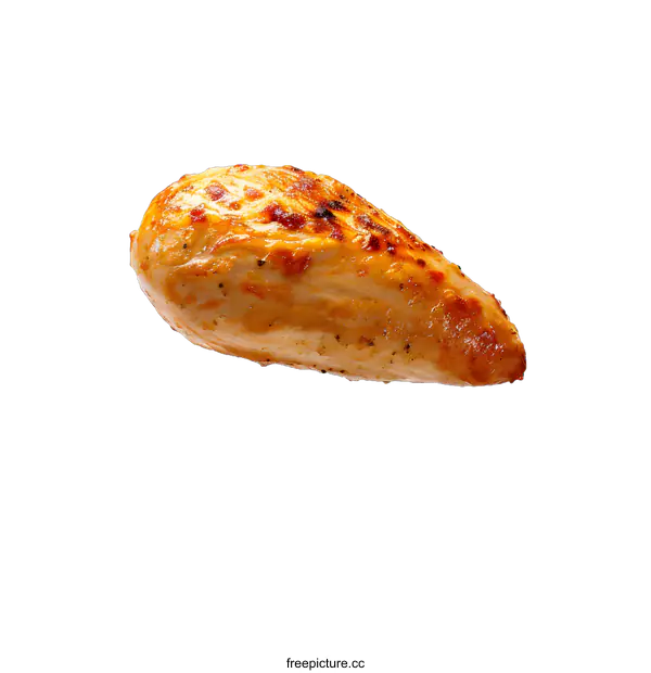 [Transparent Background PNG]Grilled Chicken Breast on White Background