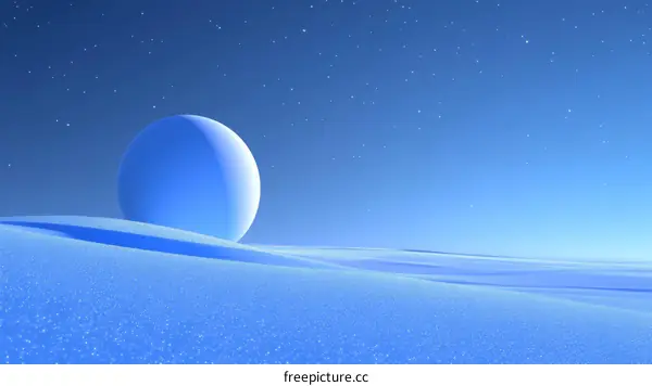 Blue Planet Ice Desert Landscape