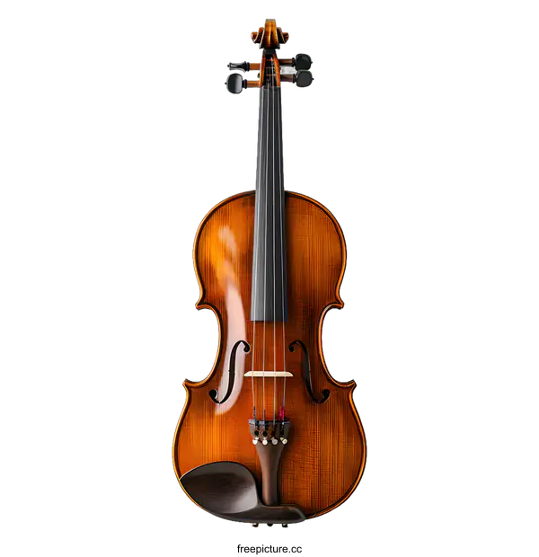 [Transparent Background PNG]Violin on a white background