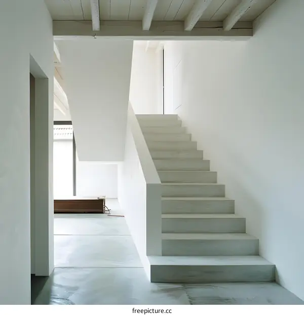 Modern White Staircase Interior Design