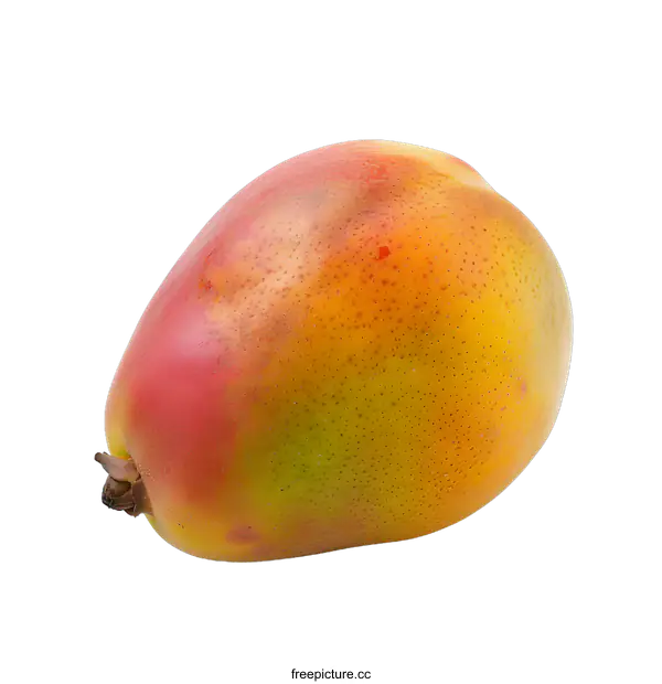 [Transparent Background PNG]Close Up Of A Ripe Mango Fruit On A White Background