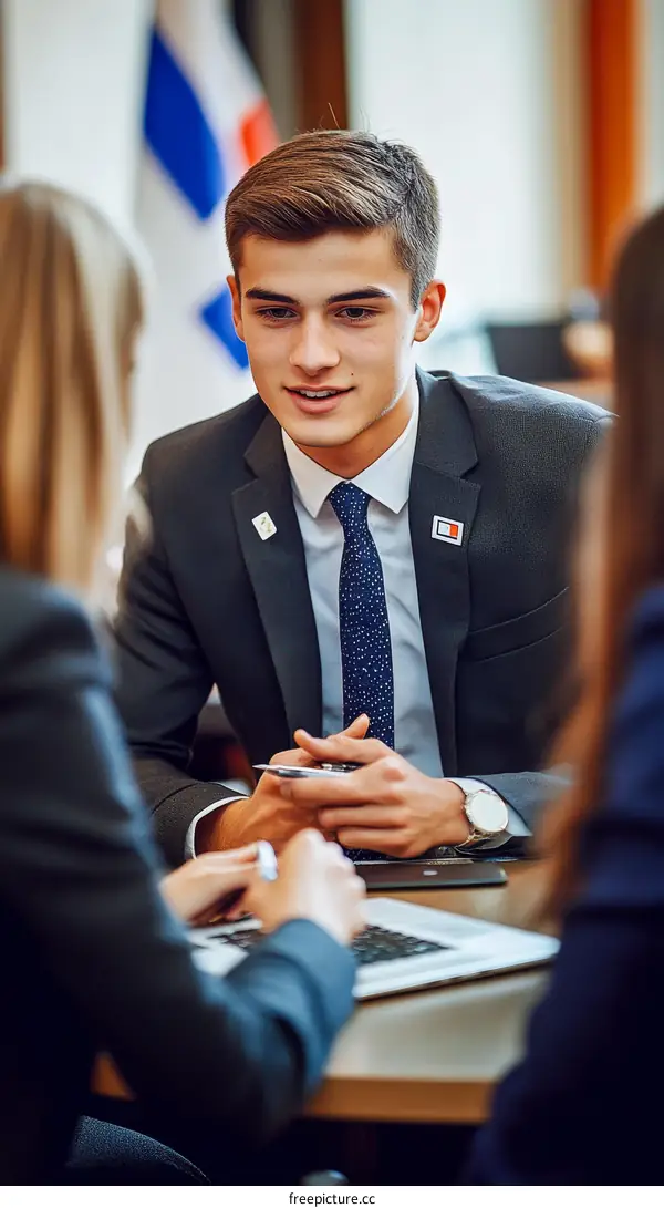 Business Meeting in a Formal Setting