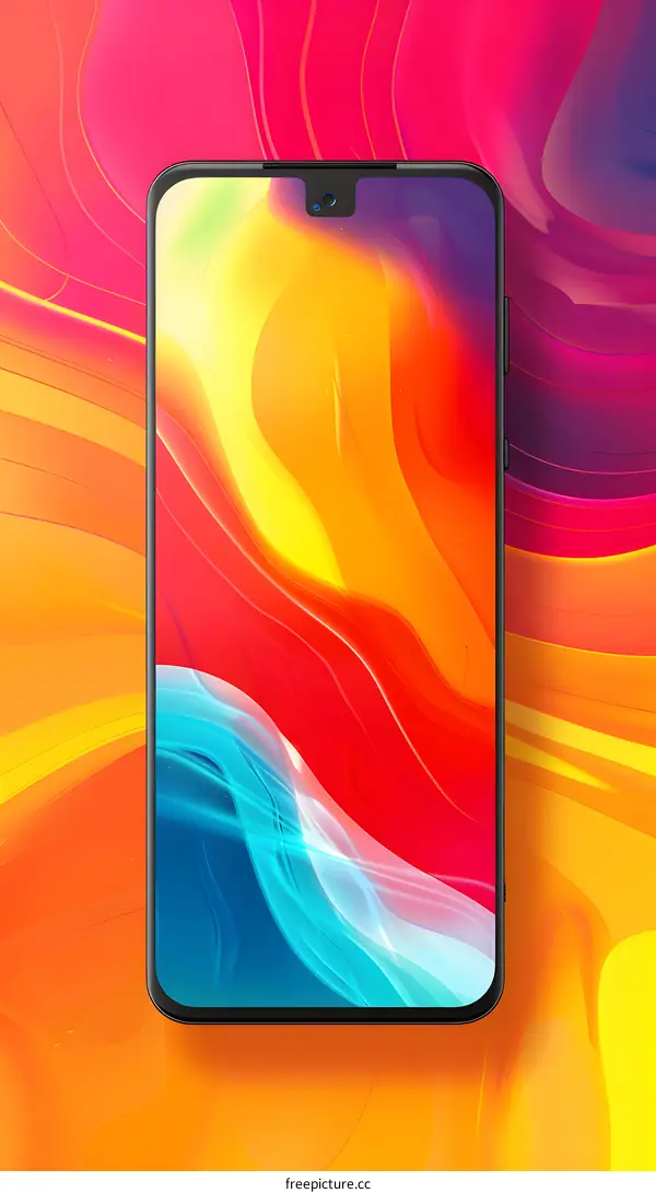 Abstract Colorful Mobile Phone Screen Background
