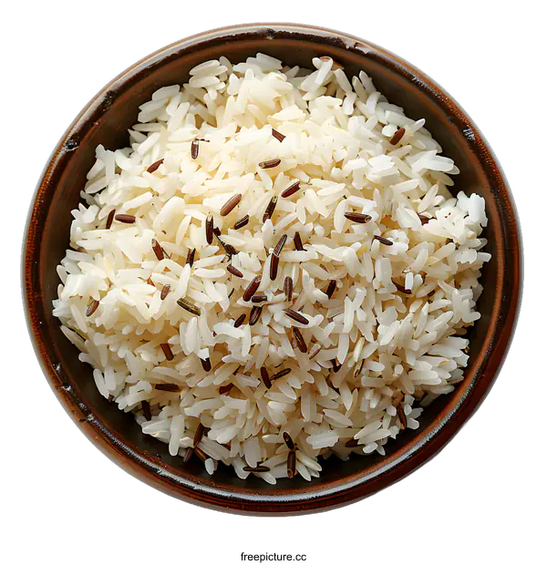 [Transparent Background PNG]Bowl of Cooked Rice