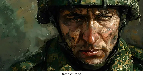 Portrait of a soldier